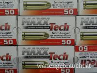 9mm Para Munition -  MAXXTECH   -  WIR KÖNNEN LIEFERN