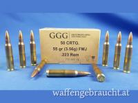 GGG 223 Rem. FMJ 55grs. 3.56g