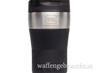 Glock Coffee-to-go Becher (Edelstahl mit Silikonbanderole) 