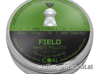 Coal Field White Pellets Rundkopf Diabolos geriffelter Schaft Kal. 5,5mm/.22 100 Stk.