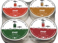 Coal PMP-Pellets (Kunststoff-Metall-Pellets) 4er Test-Packung, Kal.4,5mm/.177 und Kal.5,5/.22 Bleifreie-Pelletts 200PMP/150PMP/1