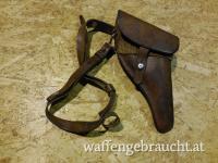 Schweizer Armee: Holster für Revolver M1882 und M1929 inkl. Trageriemen, Revolvertasche