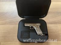 Glock Schlüsselanhänger Pistole vernickelt