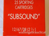 Sport-Schrotpatronen "SUBSOUND"
