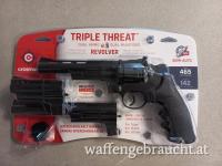 Frei ab 18 - Crosman CO²-Revolver mit Wechselläufen, Dual-Ammo