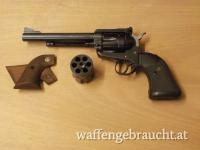 Ruger SA-Revolver Mod. New Blackhawk Convertible Kal. .357 Mag. / 9 mm Para mit 6,5-Zoll Lauf und Wechseltrommel