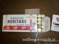 Fiocchi Heritage im Kaliber .38S&W short FMJ mit 145gr