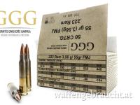 .223 Rem GGG M193 55gr FMJ im Karton - auf Lager !