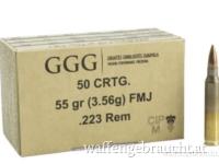 GGG .223 REM 55GR FMJ 1000 STK. IM KARTON *Aktion* | www.waffen.shopping