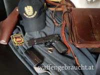 Pistole FN Browning Hp 35 Gendarmerie NÖ Top Zustand keine Schussbelastung lag  nur im Schreibtisch 