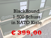 BlackRound 9x19 - 1.500 Schuss NATO Kiste