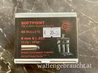 Geco Softpoint Geschosse im Kaliber 8mm/.323dia mit 12,0g/185gr