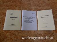 G98, K98, ZF41 u. Seitenwaffen (Bajonett, Säbel) Anleitung Dienstvorschrift WH HDV