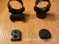 Steyr Schwenkmontage 30 mm Ringe, Oberteile und Basen