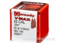 Aktion: Geschosse Hornady V-Max .224 JHP, 55 gr