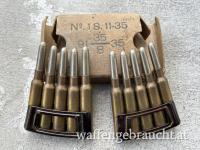 Rarität Originale Packung 6,5 x 54 R Mannlicher für Holländischen Hembrug M95