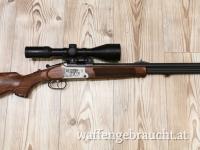 Merkel Bockbüchsflinte B4 Cal. 6,5x57R und Schrot 12/76 mit Hawke 3-12x56