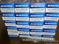VERKAUFT! Magtech 9mm Luger Subsonic mit 9,52g/147gr
