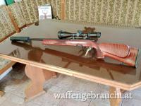 VERKAUFT! Steyr Mannlicher L im Kaliber .243Win mit Bauer 4-14x50, Absehen 4 und Leuchtpunkt sowie Schalldämpfer