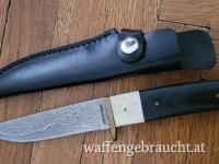 Jagdmesser FERRO&CROME, Messerscheide, Damastklinge