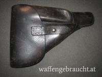 Ledertasche für die Pistole P.38,  Holster,  guter gebrauchter Zustand, Bundesheer