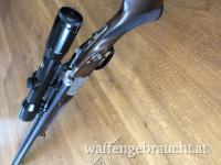 Drilling Sauer & Sohn Luxus 3000 mit HANDSPANNER - 6,5x57R und 16/70 inkl. Zeiss 1,5-6 x 36 mit Fadenkreuz - inkl. Einstecklauf