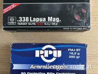 .338 Munition je 20 Stück PPU und RWS Target Elite "Neuer Preis"