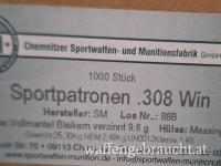 308.Win Surplus 500 Schuss, 7,62 × 51 mm   308 Winchester Vollmantel 0,7€/Schuss 