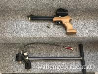 Pressluft Pistole 5,5mm mit Optik und Pumpe