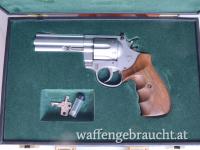 Korth Jagdrevolver "Combat", 1987, .357 Mag., Lauf 4 Zoll, matt-silber plasmabeschichtet, Nill Griffschalen, fast neuwertig
