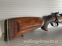 Steyr Stutzen 7x64 Links  = Schaftbruch wurde verklebt =  Montage für Zeiss  Innenschiene