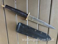 Fairbairn-Sykes-Commando-Dagger inspirierter Philippinischer Dolch Handmade Kydexscheide