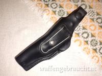 Sickinger G-Man für Walther P1 / P38 OWB-Lederholster für Rechtshänder, schwarzfarben, mit Clip