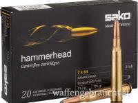 SAKO 7X64 170 GRS / 11 GRAMM HAMMERHEAD SP 20 STK