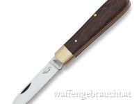 OTTER 166 MS WE Taschenmesser, Klinge Kohlenstoffstahl C75 mit Messing-Erl und Backen, Griff Wenge inkl. Postversand