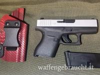 GLOCK 43 SILVER SLIDE SONDERMODELL 9MM PARA