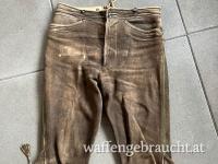 Hirschlederhose handgemacht Gr. 50