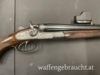 Hahndoppelbüchse , Kal 9,3x74R , Fab. M Kruschitz Wien 1090