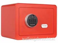 Tresor Vintage rot mit Biometrie Zugang
