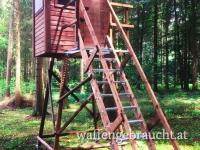 Hochsitz-Treppe mit Gitterrost 350 cm für Unterbau 350 cm, ca. 475 x 80 cm ABHOLUNG & VERSAND 09003