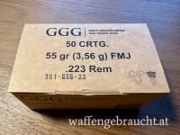 500 Schuss GGG 55gr FMJ .223 Rem