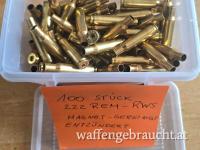 **100 Stück RWS 222 Rem Hülsen gewaschen und entzündert Top Zustand**