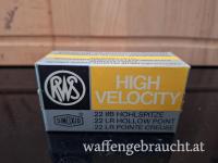 RWS HIGH VELOCITY HP 22lr Munition