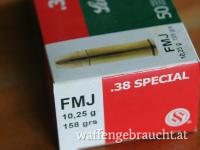 Sellier & Bellot .38 Spec. Vollmantel 10,24g/158grs. 