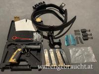 CZ 75 SHADOW 2 BLACK BLUE 9X19 - GOLD Umbau - Ghost Holster