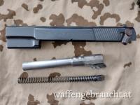 Wechselsystem Mauser 90DA (FEG Ungarn) 9mm L. - Lauf, Schlitten kompl, Rückholfedereinheit *AKTION-ALTBESTAND-SCHAFFEN*