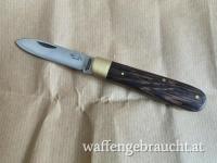 OTTER 166 MS WE Taschenmesser, Klinge Kohlenstoffstahl C75 mit Messing-Erl und Backen, Griff Wenge inkl. Postversand