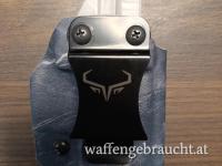 GunTac Austria IWB Glock 43X Standardclip - Auqa Battleship - rechts