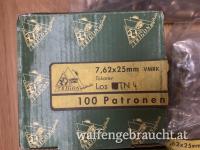 100 Stück Tokarev Munition 7,62x25mm