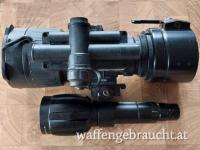 Nachtsichtvorsatzgerät inkl. Adapter und IR-Strahler